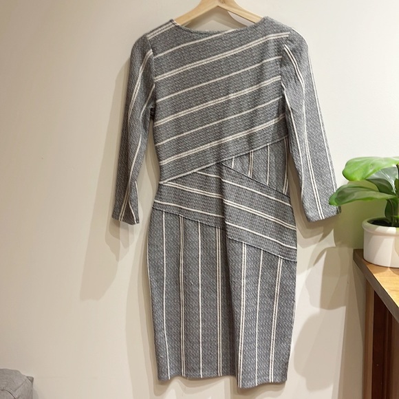Anthropologie Maeve Amelia Column Stripe Wrap Dress Size Small - Picture 3 of 15